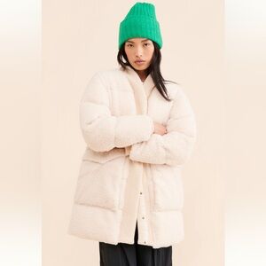 Varley Wynn Sherpa Puffer Coat